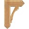 Ekena Millwork Merced Arts and Crafts Rough Sawn Bracket w/ Offset Brace, Western Red Cedar, 8"W x 20"D x 28"H BKT0806X20X28MRC03RWR - alternate 4